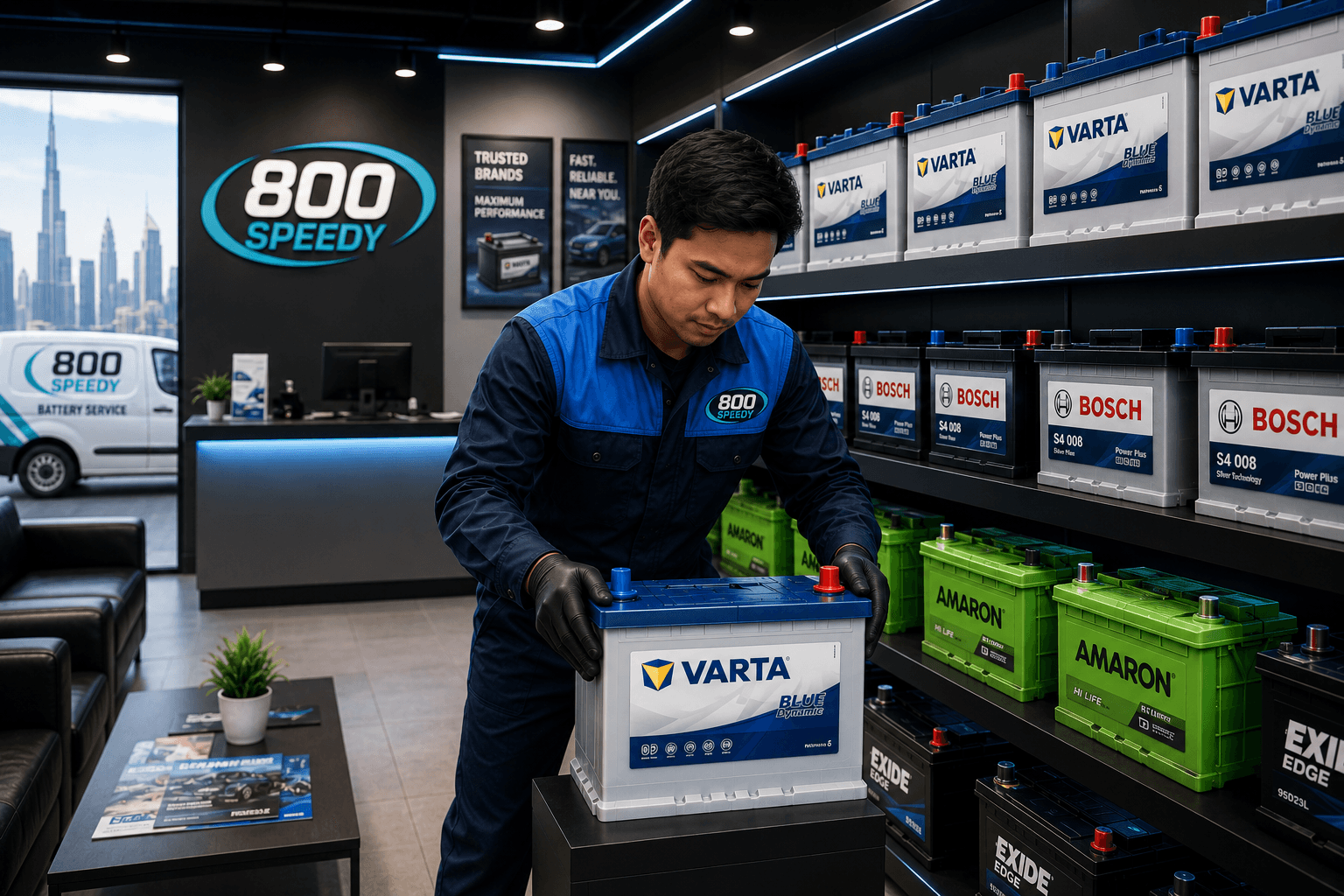 New Car Battery Dubai — Buy & Install Genuine Batteries On-Site